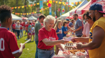 Community fair fundraising activities